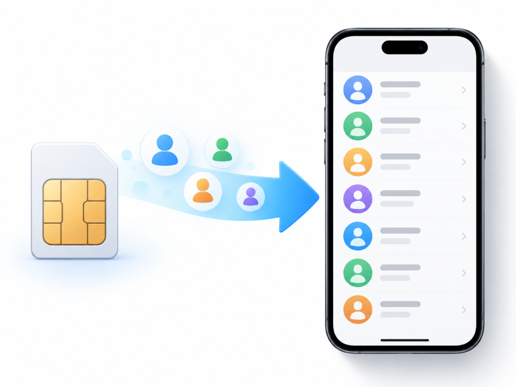 Імпорт контактів із SIM-картки на iPhone