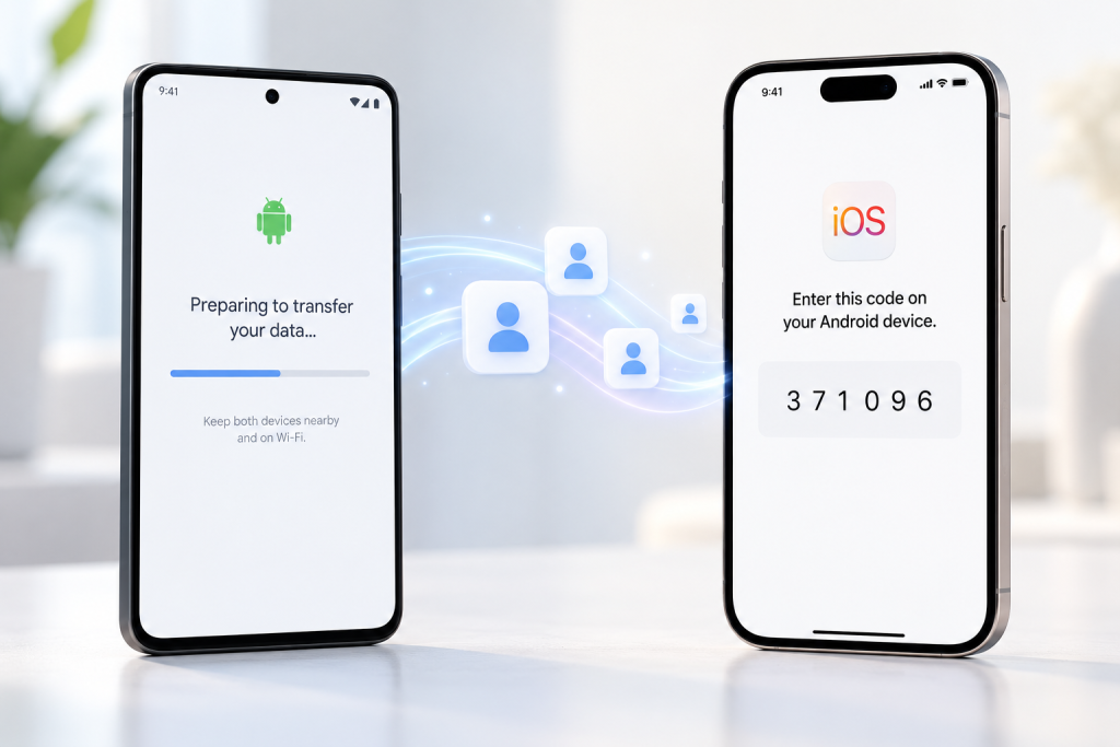 Перенесення контактів через «Перехід на iOS»