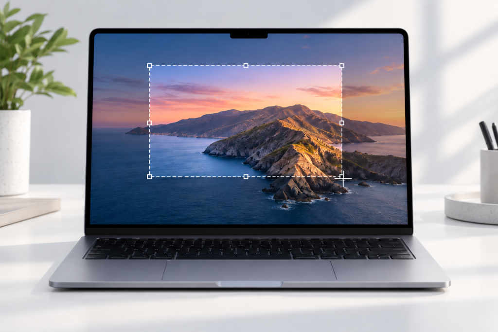 Скрін вибраної області екрана на MacBook